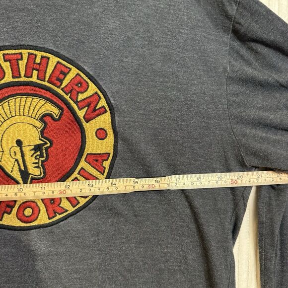 Red Jacket for USC Trojans Long Sleeve T-Shirt‎ Gray Sz L Please Read - Picture 4 of 16